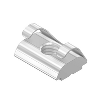 MODULAR SOLUTIONS ZINC PLATED FASTENER&lt;br&gt;M6 LONG NUT W/POSITION FIX